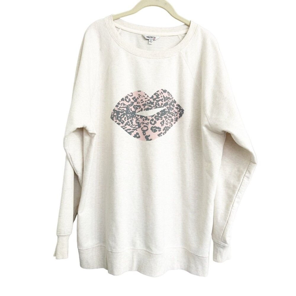 Wildfox Lips Sweatshirt M euc